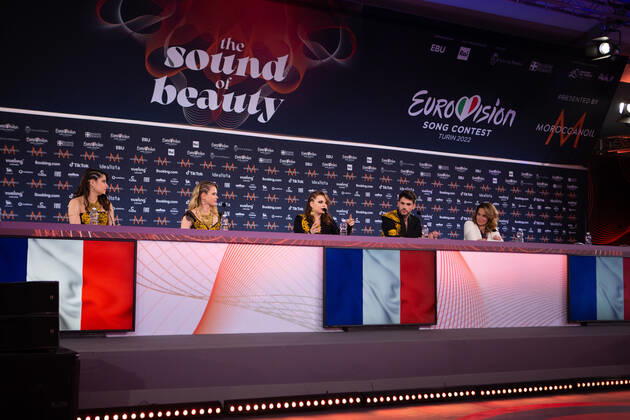 Eurovision Song Contest 2022 Pressetermin in Turin