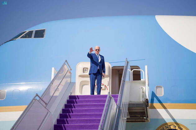 Jeddah, Joe Biden on departure from the Gulf Cooperation Council meeting.