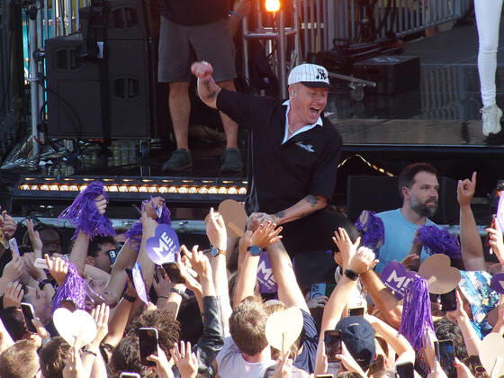 Macklemore at the Good Morning America Concert Series in New York