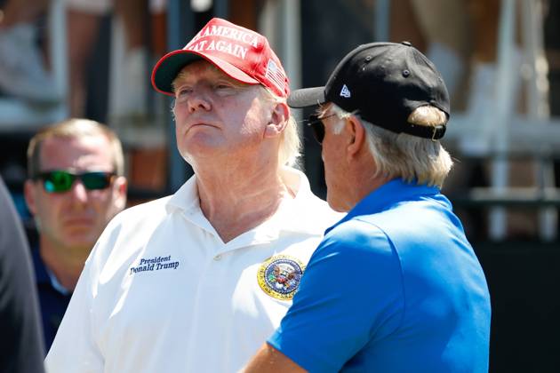 USA, Donald Trump visits LIV Golf Invitational in Bedminster