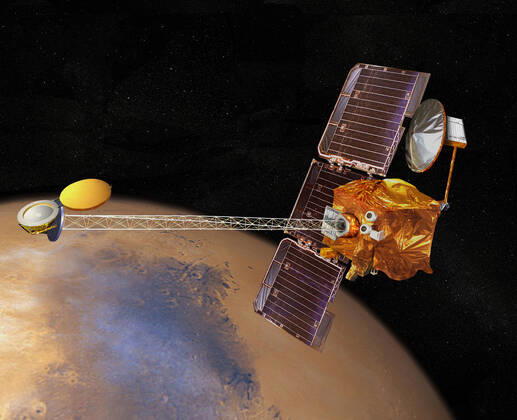 Start der Raumsonde Mars Odyssey, 25. Jahrestag am 24. Oktober