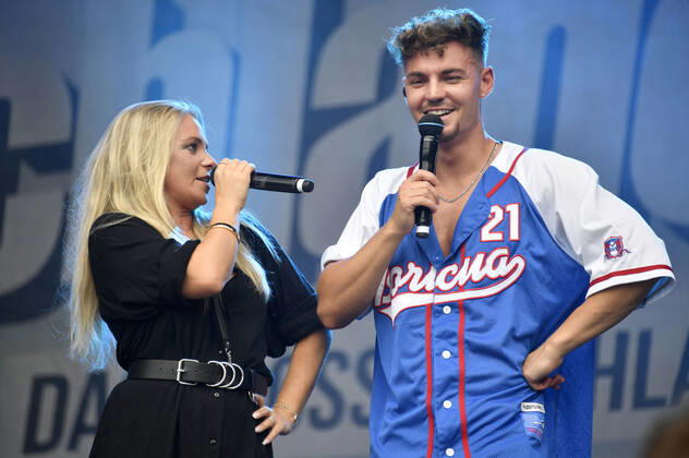 SchlagerOlymp at the lido Lübars in Berlin, Marina Marx and Karsten Walter Concert