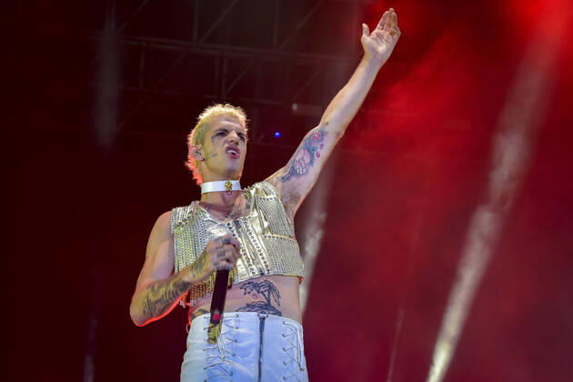 Achille Lauro Concert in Civitavecchia