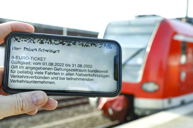 Last day of validity for the 9-Euro-Ticket of Deutsche Bahn