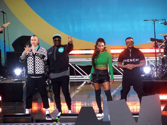 The Black Eyed Peas at the Good Morning America Concert Series in New York
