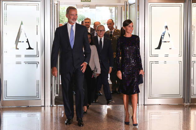 Spanish royal couple attends a concert in Madrid
