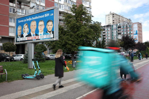 Wahlen 2022 in Bosnien und Herzegowina, Wahlplakate in Sarajevo
