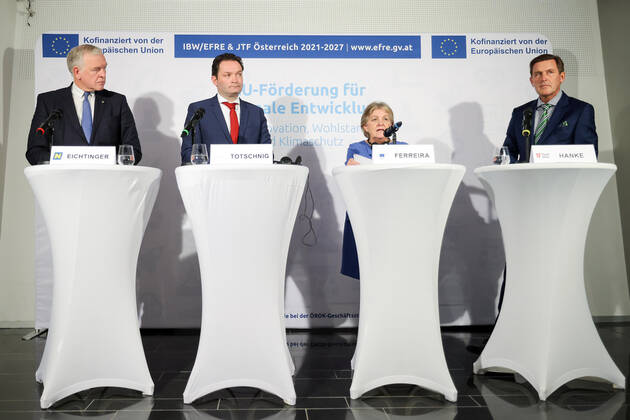 Vienna, Press Conference 600 million euros for investments in Austria