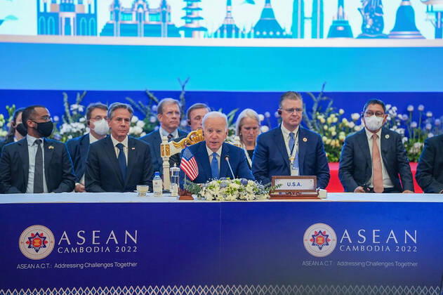 ASEAN-Gipfel Cambodia 2022 in Phnom Penh, US-Gipfel mit Präsident Joe Biden