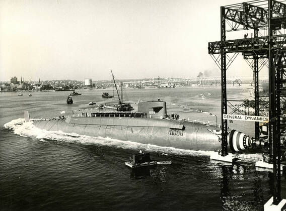 IMAGO International History, Archive, Cold War, USA, US submarines with Polaris nuclear missiles