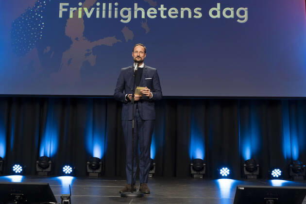Prinz Haakon von Norwegen besucht Preisverleihung in Oslo am Tag des Ehrenamtes