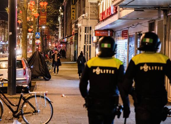 FIFA WM 2022, Frankreich - Marokko, Polizeieinsatz in Rotterdam