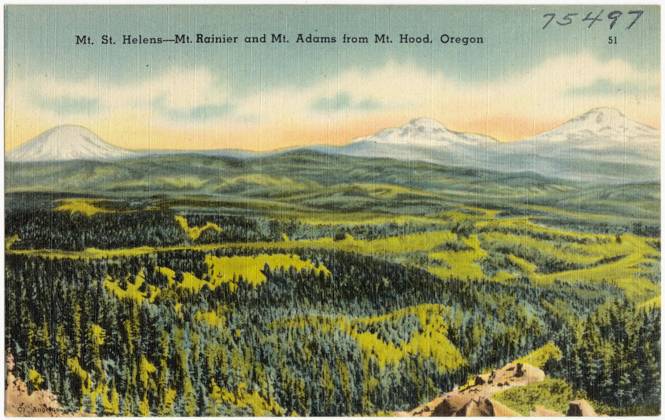 IMAGO Archive, Postcards, USA, Mountains in Oregon