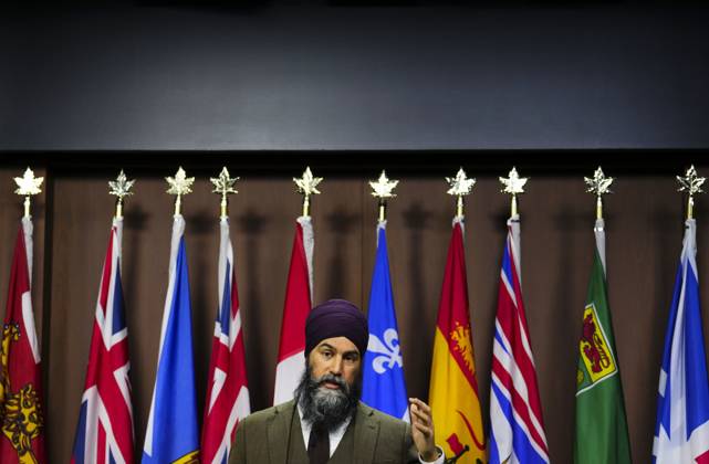 Canada , Jagmeet Singh Press Conference in Ottawa
