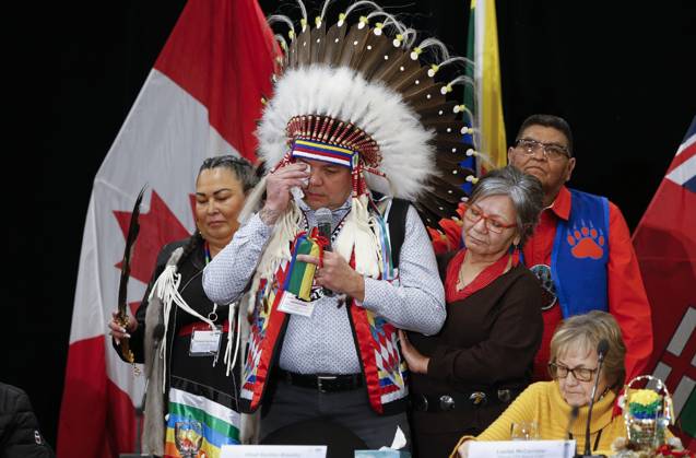 Canada, State of Manitoba and representatives of the Peguis ethnic group sign agreement in Winnipeg