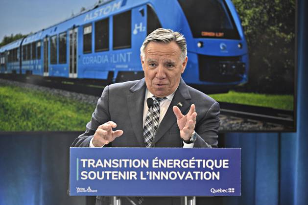 Canada, Quebec Premier Francois Legault Press Event in Quebec City