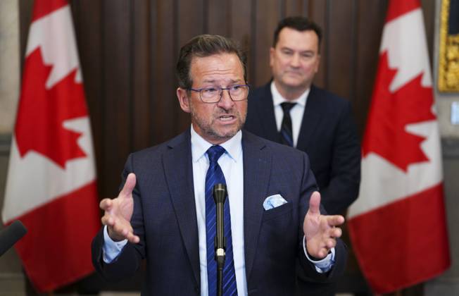 Canada, Yves-Francois Blanchet Press conference in Ottawa