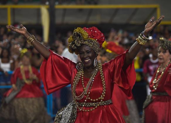 Brazil, rehearsals of the samba schools for the carnival in Rio de Janeiro
