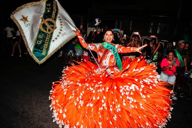 Brazil, Carnival parade of the Samba Imperatriz Leopoldinense school in Rio de janeiro