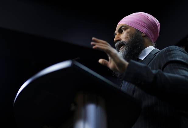 Canada, Jagmeet Singh Press Conference in Ottawa