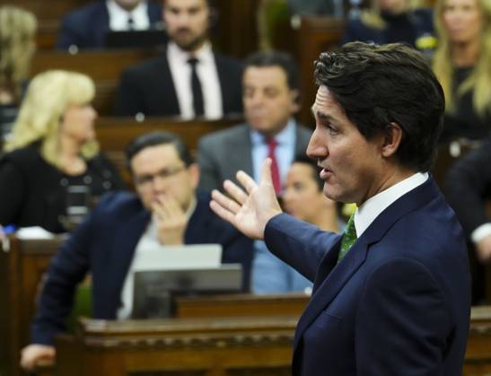 Canada, Justin Trudeau in Parliament in Ottawa