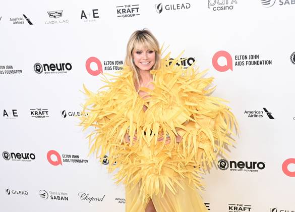 95th OSCARS Academy Awards, Heidi Klum at the Elton John AIDS Foundation Oscar Party