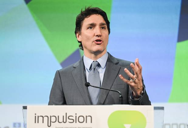 Canada, Justin Trudeau at the Impulsion Summit for Electric and Smart Transportation in Montreal