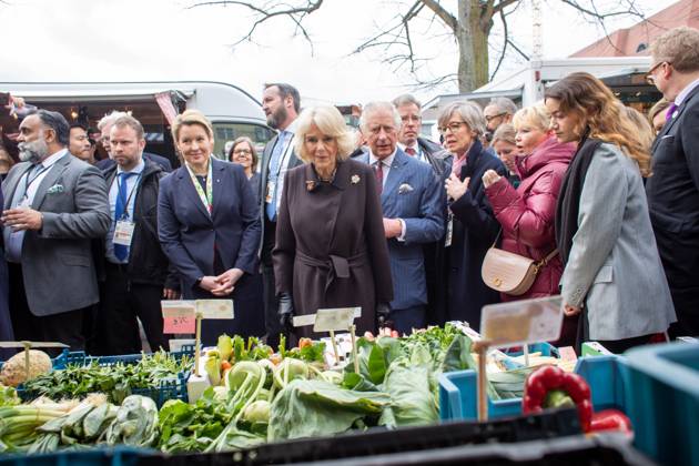 State Visit of King Charles III to Germany, Day 2, Visit to a weekly market in Berlin