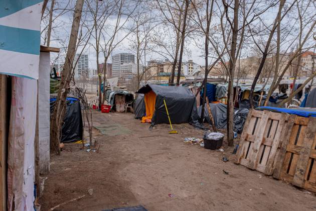 Berlin, Homeless Camp at Berlin Central Station