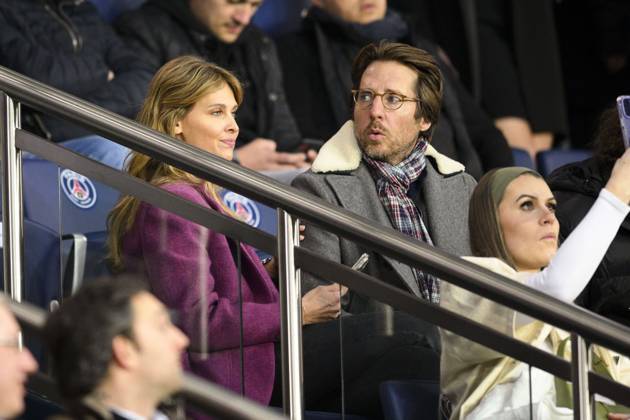 Prominent guests at Paris Saint Germain football match