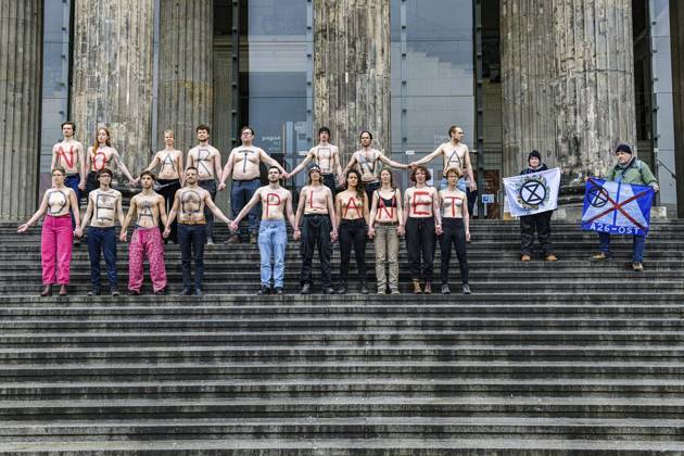 Berlin, Extinction Rebellion Protest on Museum Island
