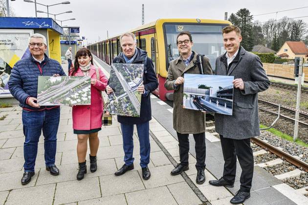 Berlin, recommissioning of the Blankenfelde S-Bahn station