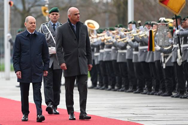 Berlin, Olaf Scholz receives Alain Berset