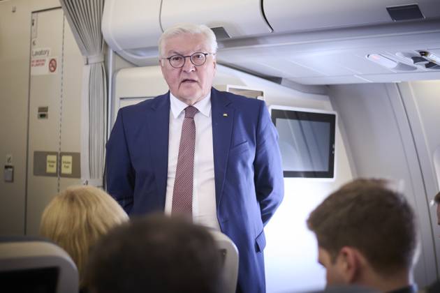 Berlin, Frank-Walter Steinmeier and Elke Büdenbender travel to Poland