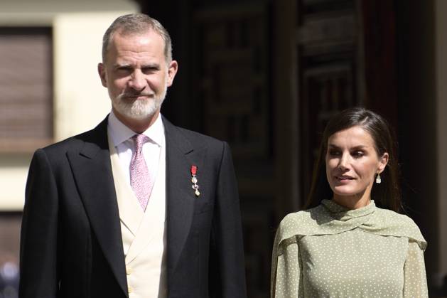 Spanien, König Felipe und Königin Letizia während der Cervantespreis-Verleihung in Madrid