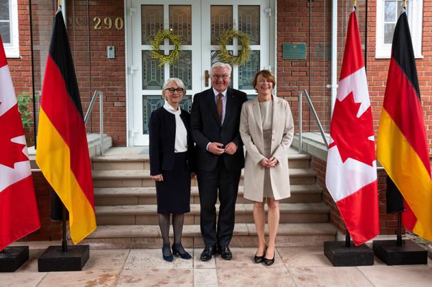 Ottawa, German Ambassador to Canada Sparwasser receives Federal President Steinmeier