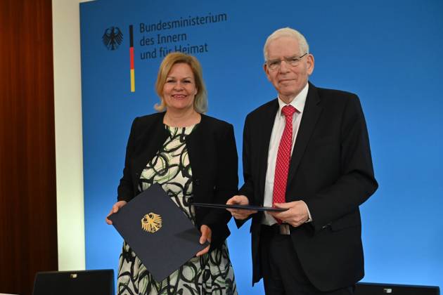 Berlin, Nancy Faeser and Josef Schuster sign state treaty with Central Council of Jews