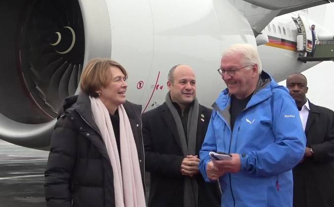 Canada, Frank-Walter Steinmeier Arrival in Yellowknife