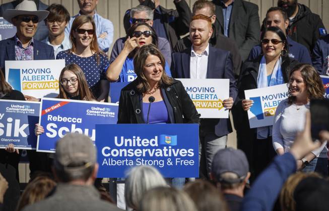 Canada, Danielle Smith campaign rally in Calgary, Alberta