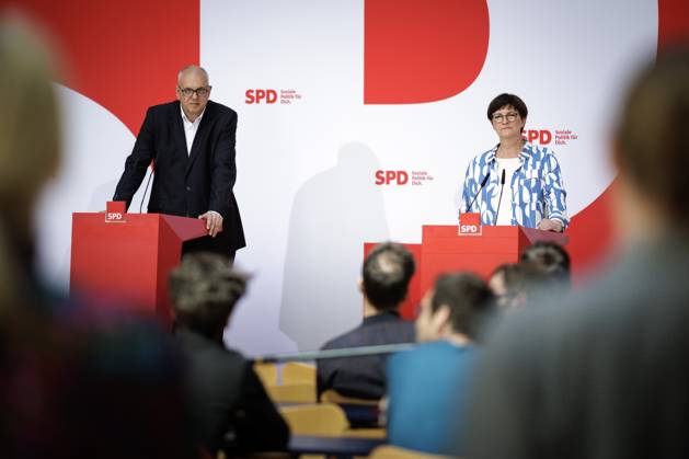 Berlin, SPD Press Conference with Saskia Esken and Andreas Bovenschulte