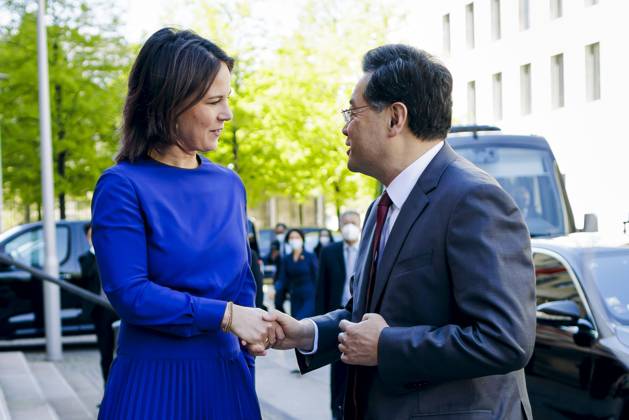 Berlin, Annalena Baerbock meets Qin Gang, Foreign Minister of China