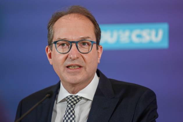 Berlin, CSU Press Conference with Alexander Dobrindt