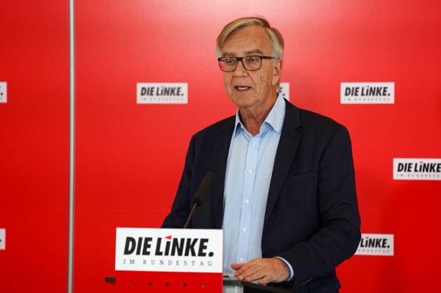 Berlin, The Left Press Conference with Dietmar Bartsch