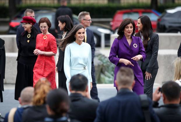 Croatia, First Lady Sanja Music Milanovic and Queen Letizia of Spain in Zagreb