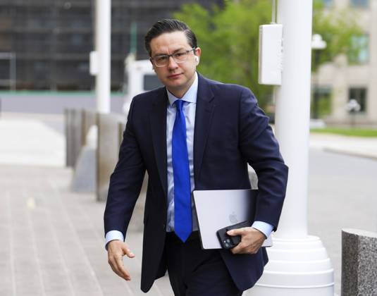 Canada, Pierre Poilievre Arrival at the Parliament in Ottawa