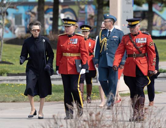 Princess Anne visiting Canada