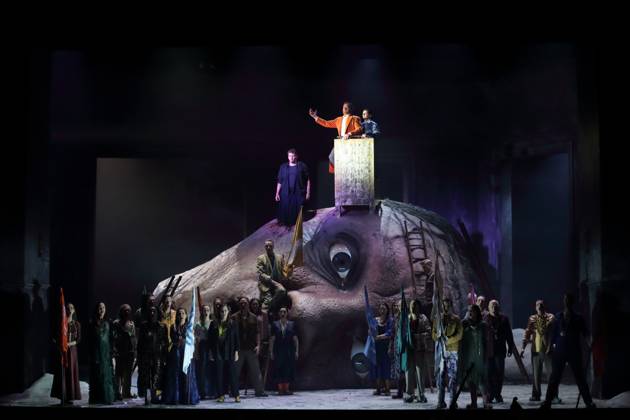 Berlin, photo rehearsal for Saul at the Komische Oper