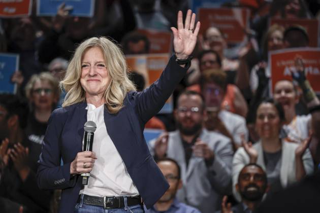 Canada, Rachel Notley election campaign in Calgary