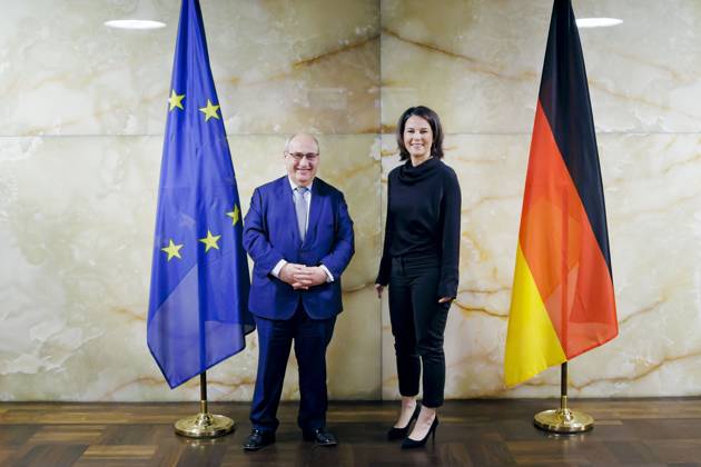 Berlin, Annalena Baerbock meets Antonio Vitorino
