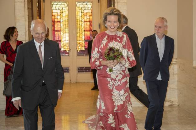 Queen Mathilde of Belgium visits music competition Concours Reine Elisabeth in Brussels